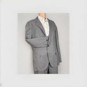 Brunello Cucinelli Gray Wool Silk Blazer Sportcoat 54 IT 44 US NWOT Men’s Light